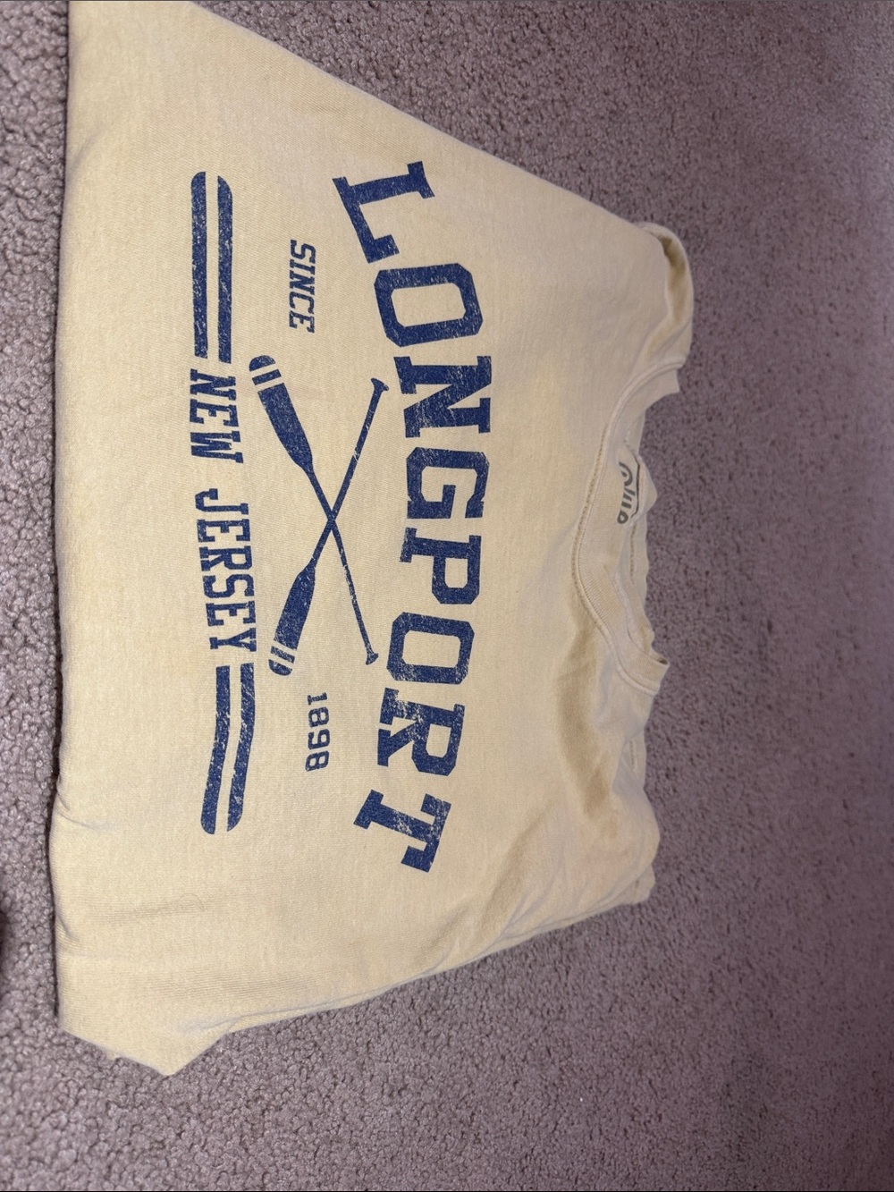 Blue 84 yellow long sleeve LONGPORT Tee